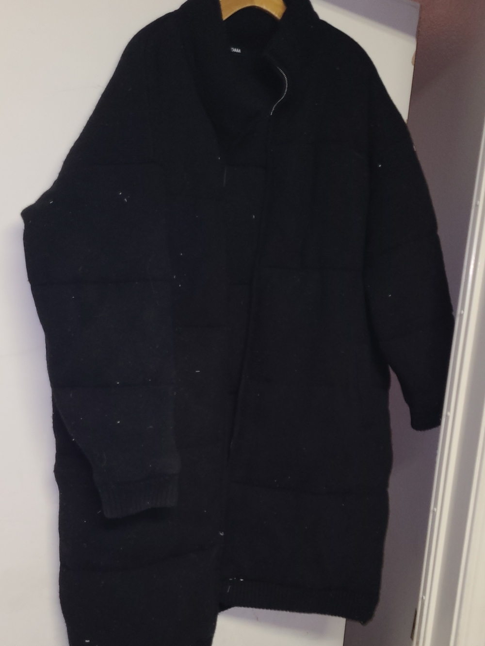 NAADAM Xxl Black Quilted Long Puffer Coat